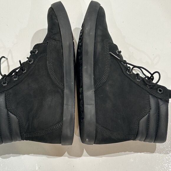 Timberland Women 8.5 Dausette A1KLO Black Nubuck Leather High Top Sneakers - Picture 10 of 13